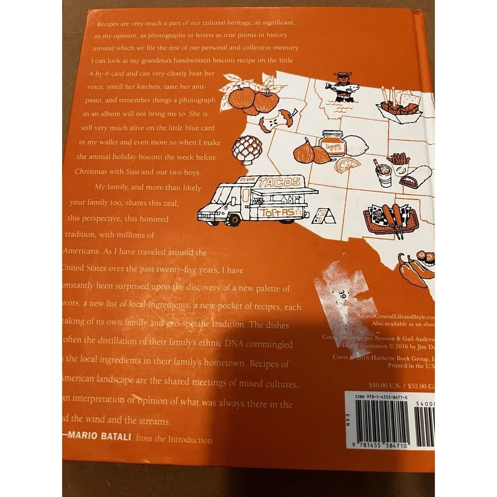 Mario Batali Big American Cookbook‎ 250 Favorite Recipes Hardcover 2016